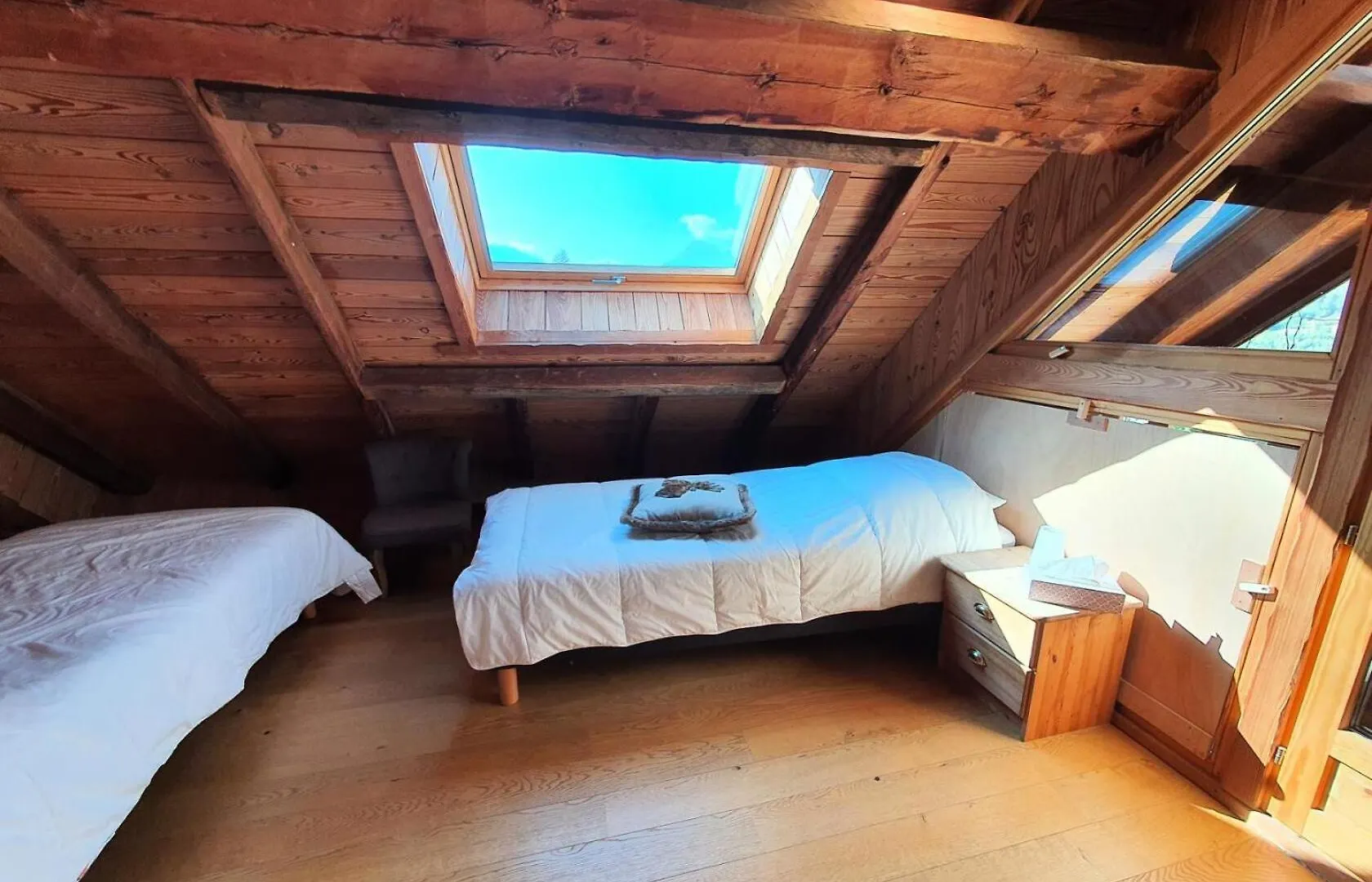 아파트 Residence Maison De Pays La Villette - Appartement Type Chalet Renove - Acces Pistes Par Navette - Vue Panoramique Mae-2904 생샤프리 프랑스